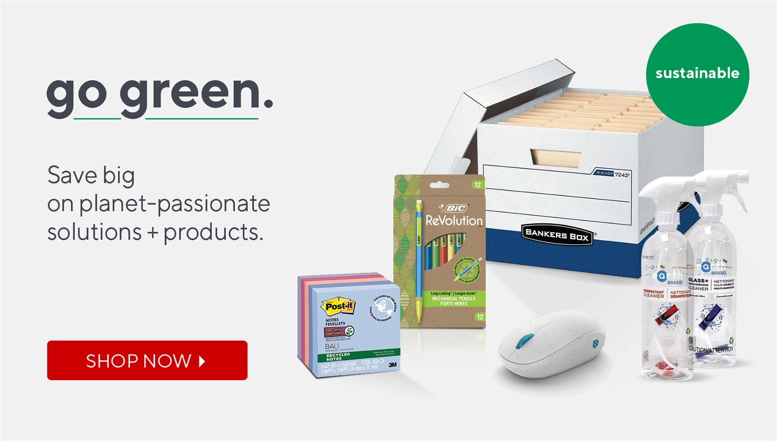 go green. | Save big on planet-passionate solutions + products 