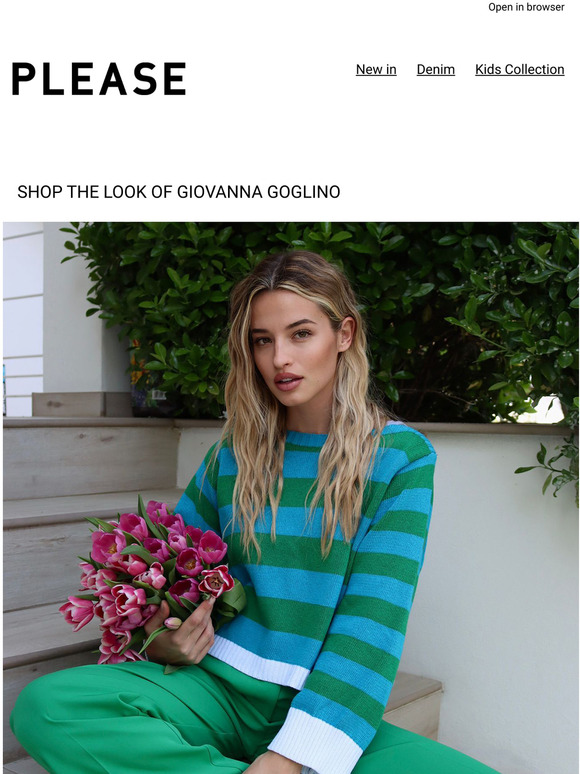 Shop the (bright) look of Giovanna Goglino!