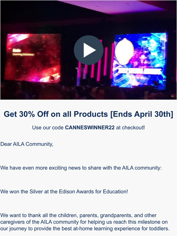 Another Edison Award for AILA