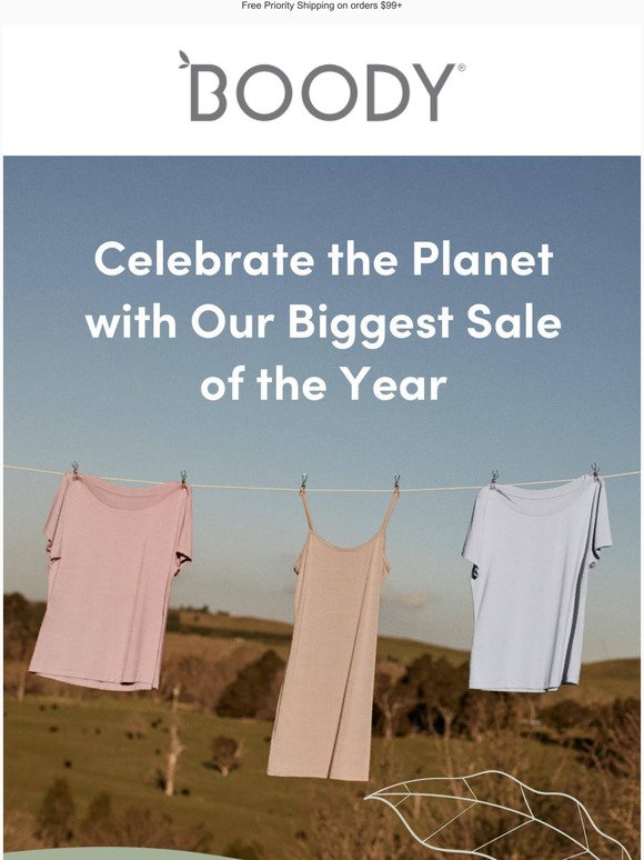 Every Day is Earth Day at Boody  But 25% Off Sitewide Ends Sunday