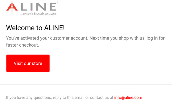 Customer account confirmation
