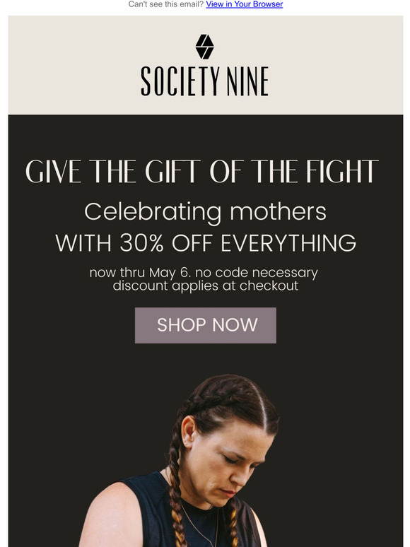 Give the Gift of the Fight - 30% Off Everything