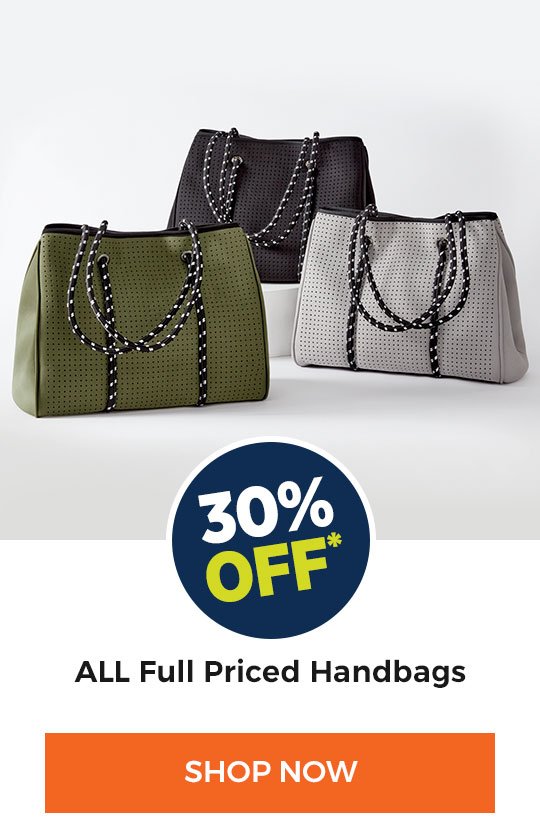 30% off ALL Full Priced Handbags