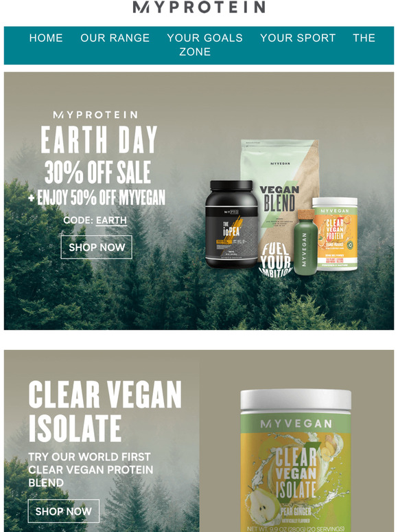 Myprotein Earth Day Deals are HERE! Shop NOW! Milled