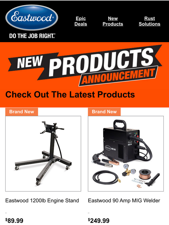 Eastwood Check Out Eastwood's New Products Milled