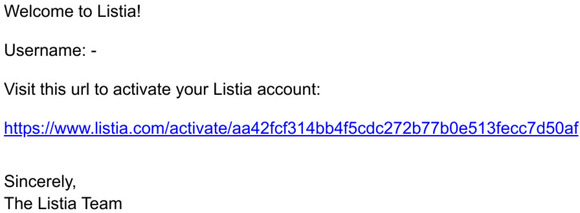 Please activate your new Listia account