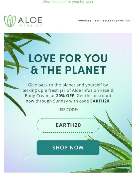  Earth Day Sale Starts Now  SAVE 20% OFF!