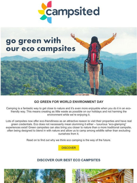 Get closer to nature for Earth Day | Our eco-friendly campsites 
