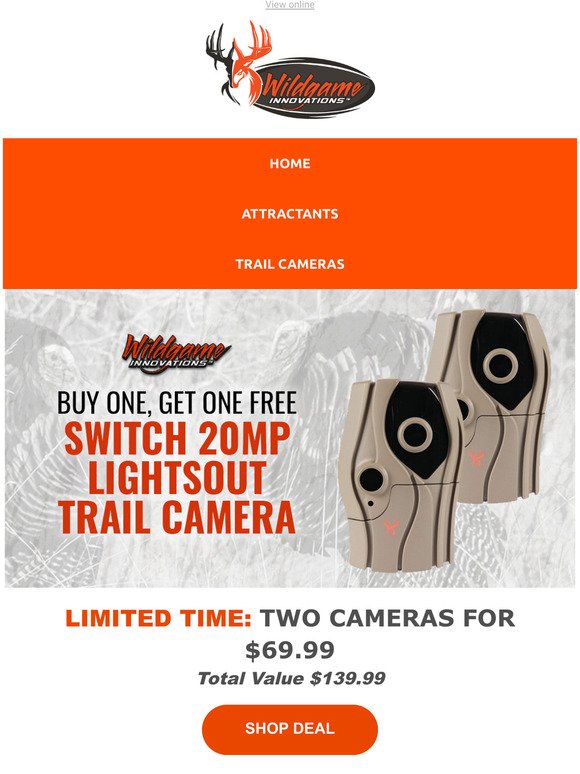 Buy One Get One Free, WGI 20MP Lights Out Game Camera