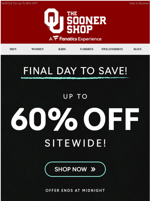 ORDER BEFORE MIDNIGHT To Save Up To 60% Off!