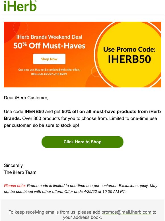 Find Out Now, What Should You Do For Fast iherb us promo code?