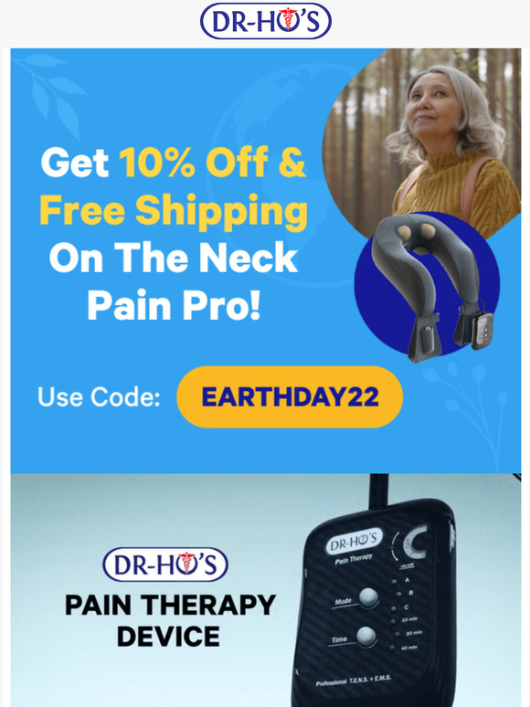  Earth Day Sale: 10% Off + Free Shipping on the Neck Pain Pro