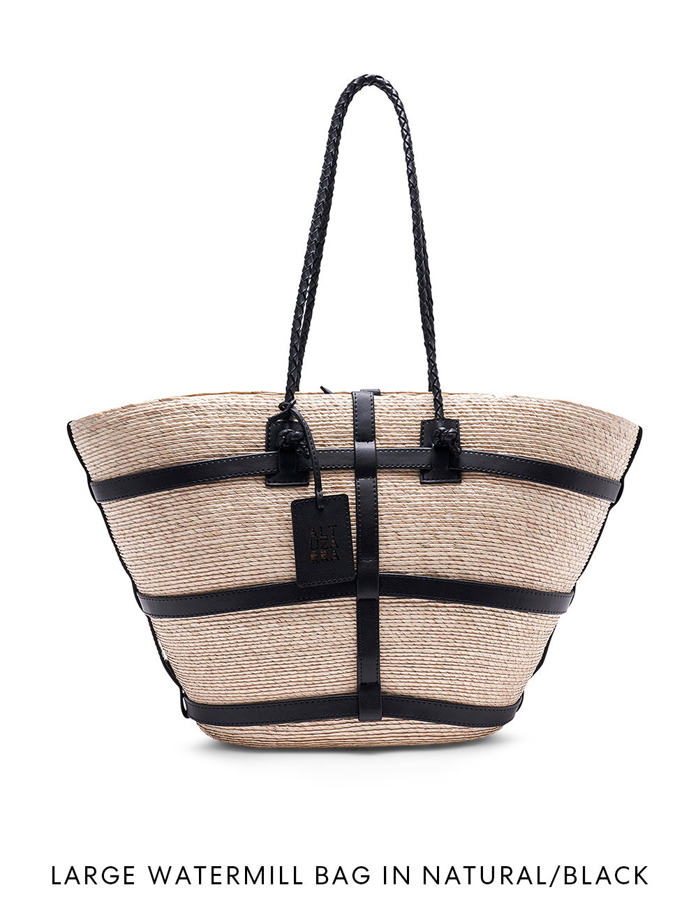 The 'Watermill collection of expertly crafted, natural raffia bags