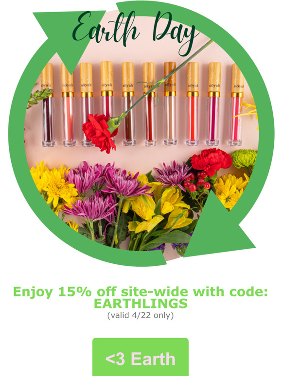 15% Off for Earth Day!