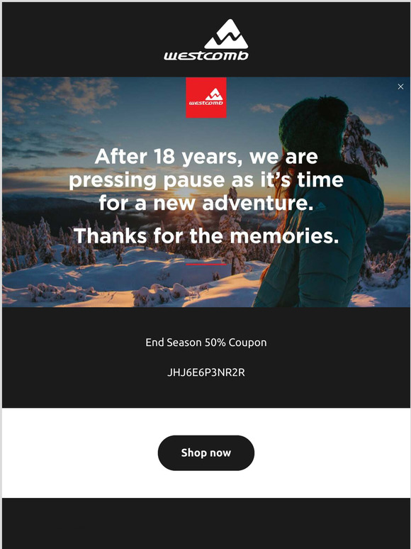 THANK YOU, Last Coupon from us.
