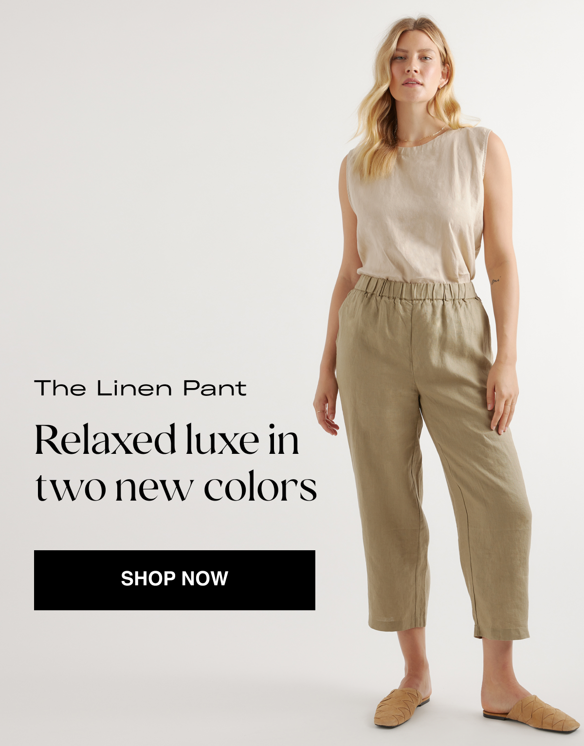 Quince Organic Linen Pants