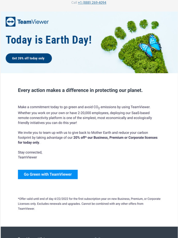 Reduce your carbon footprint today on Earth Day! 