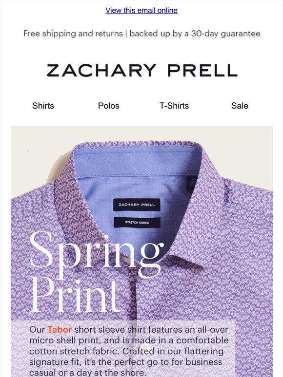 Spring Print: Our Tabor Short Sleeve Shirt