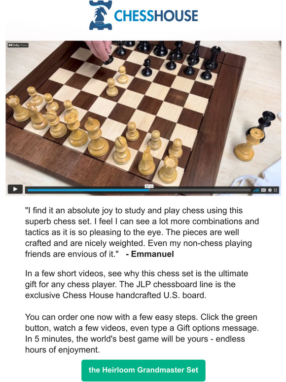 The Grandmaster Chess Set and Board Combination – Chess House