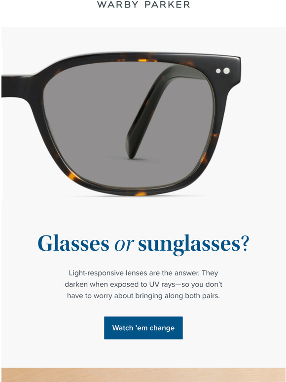 Warby Parker A lens for all levels of light Milled