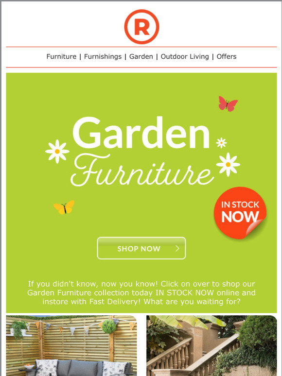 The Range Garden Furniture, get it while you can! Milled