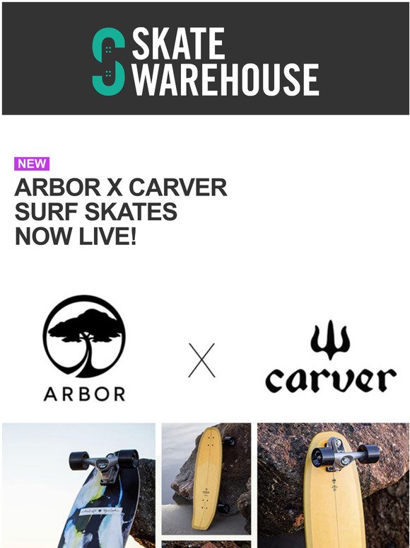 NEW: Arbor x Carver Surf Skates