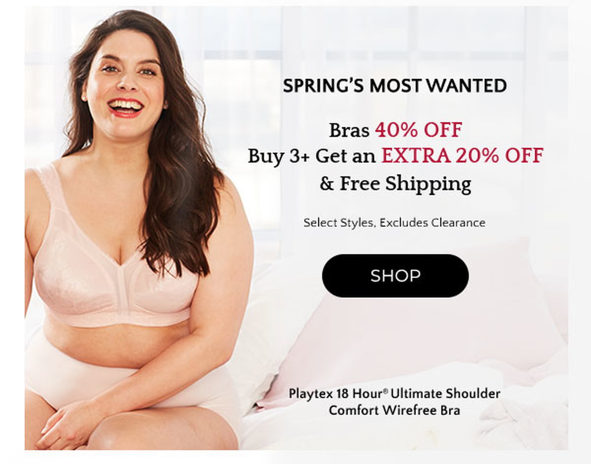 Just My Size: 40% Off the Bras You Want Most