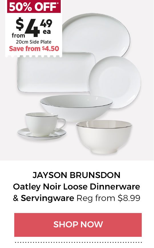 Jayson Brunsdon OATLEY NOIR LOOSE DINNERWARE & SERVINGWARE