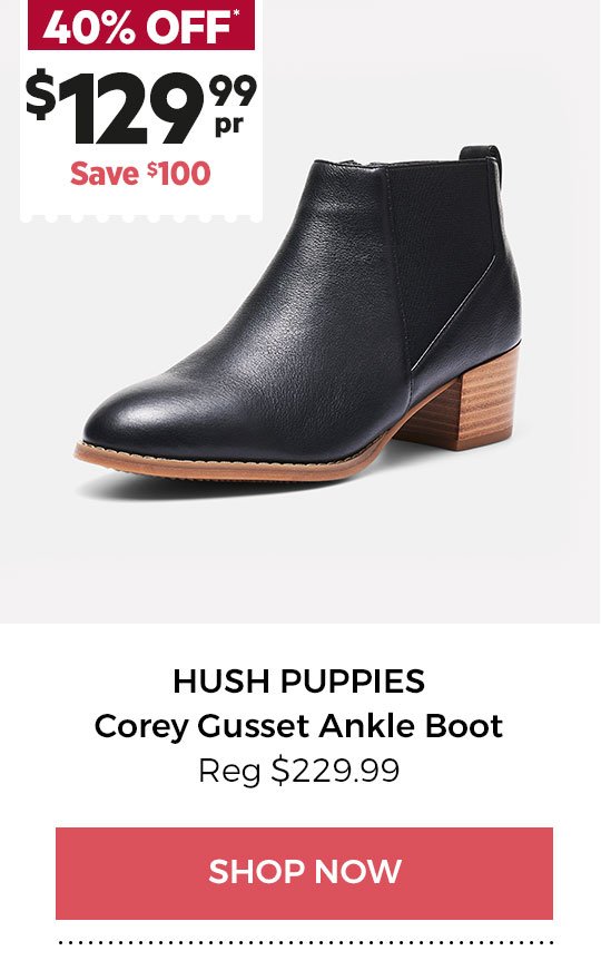 Hush Puppies Corey Gusset ANkle Boot