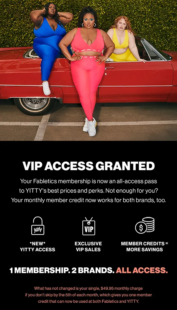 Fabletics: YITTY by Lizzo exclusive offer!