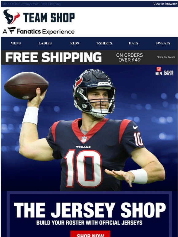 Who Is On Your Roster? Shop Texans Jerseys