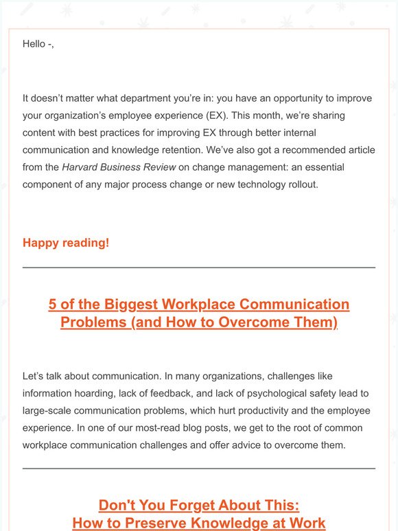 Knowledge Engagement Roundup: Improving Communication and Knowledge Retention