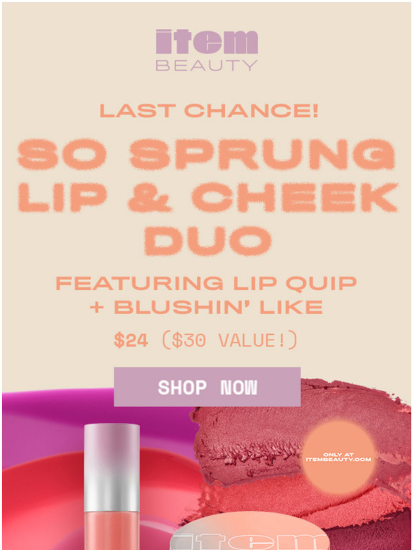 ENDING SOON: SO SPRUNG LIP + CHEEK DUO