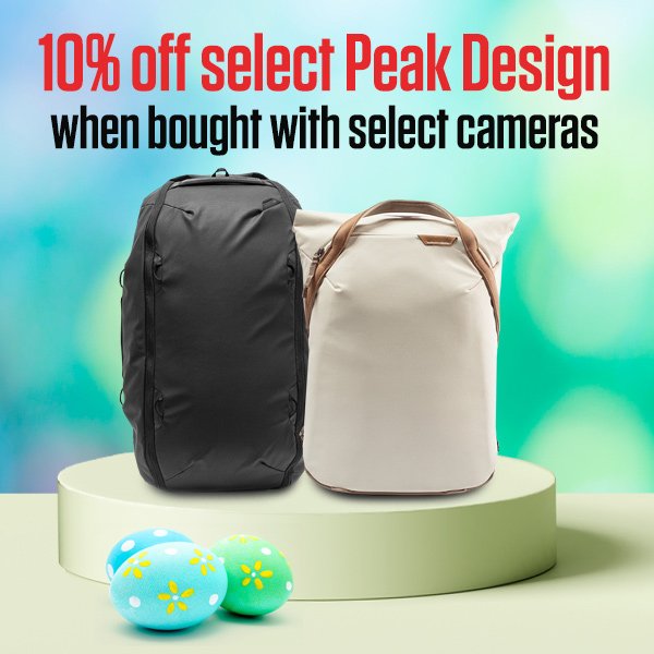10% off select Peak Design when bought with select cameras
