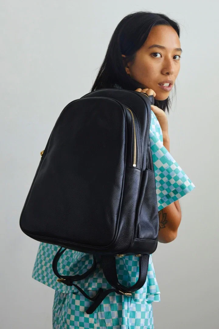 Image of Zip Backpack | Black Gold