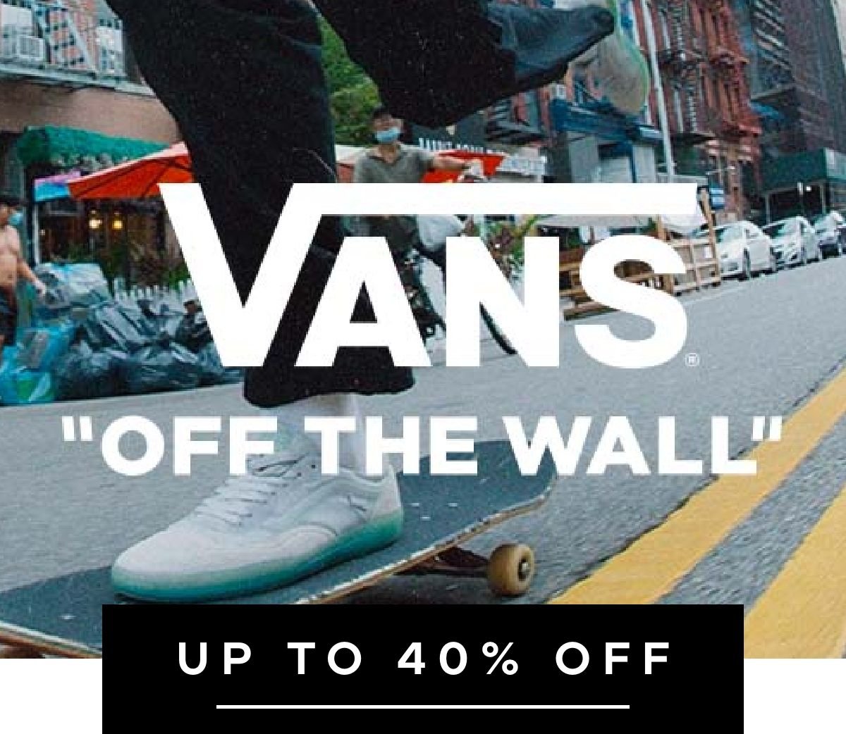 Up to 40% off Vans