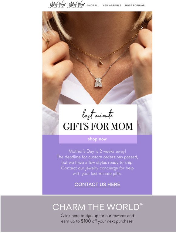 Mother's Day is 2 Weeks Away