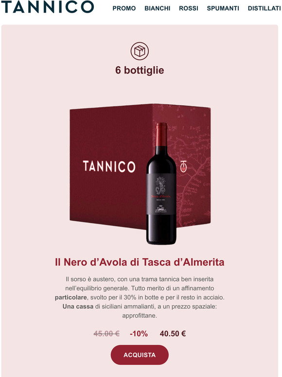 Tannico Tannico: Un box da sogno di Nero dAvola a 40.50 euro + Gin dautore | Milled