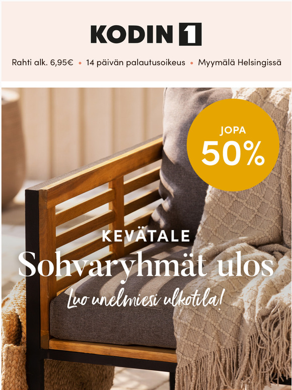 , onko terassisi valmiina lmpisiin piviin? 