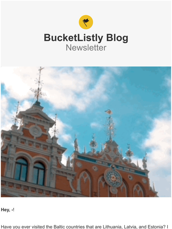 A Journey Through Lithuania, Latvia, and Estonia
