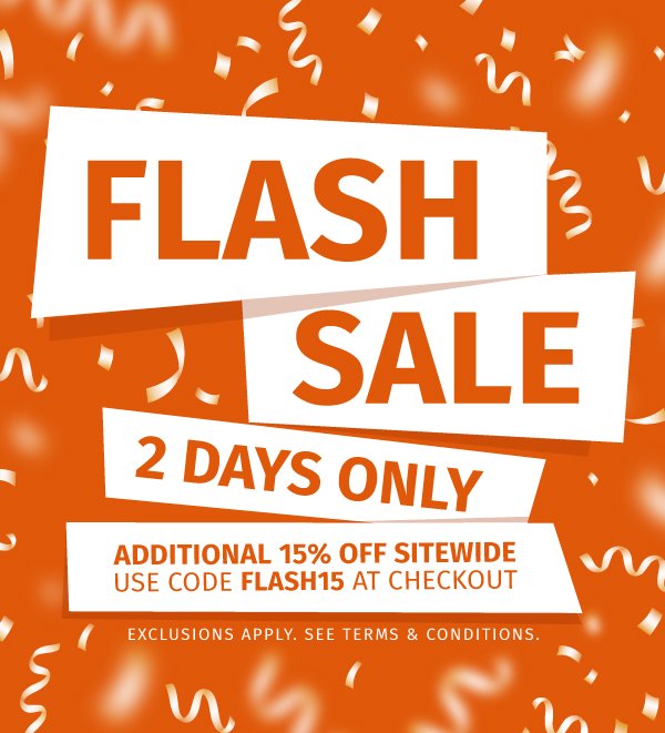 Flash Sale | 15% off Store Wide
