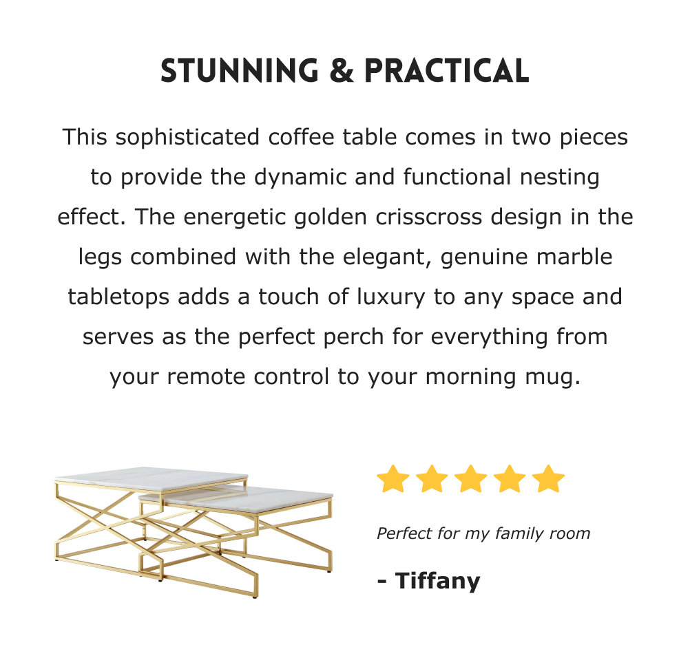 Inspired Home Deal of the Week 15 Off Malou Nesting Coffee Table