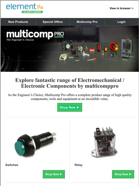 Explore fantastic range of Electromechanical / Electronic Components by multicomppro