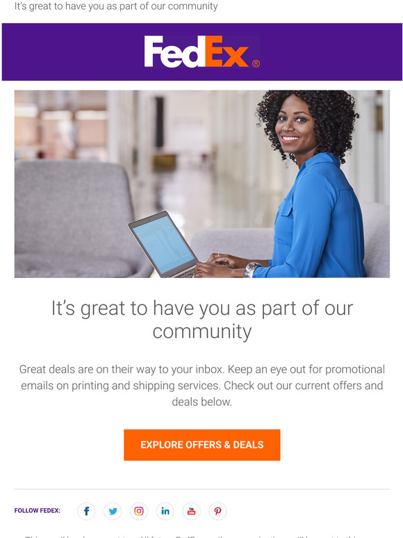 FedEx Office Let's stay in touch! Milled