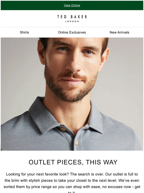 Ted Baker take a look at our outlet Milled