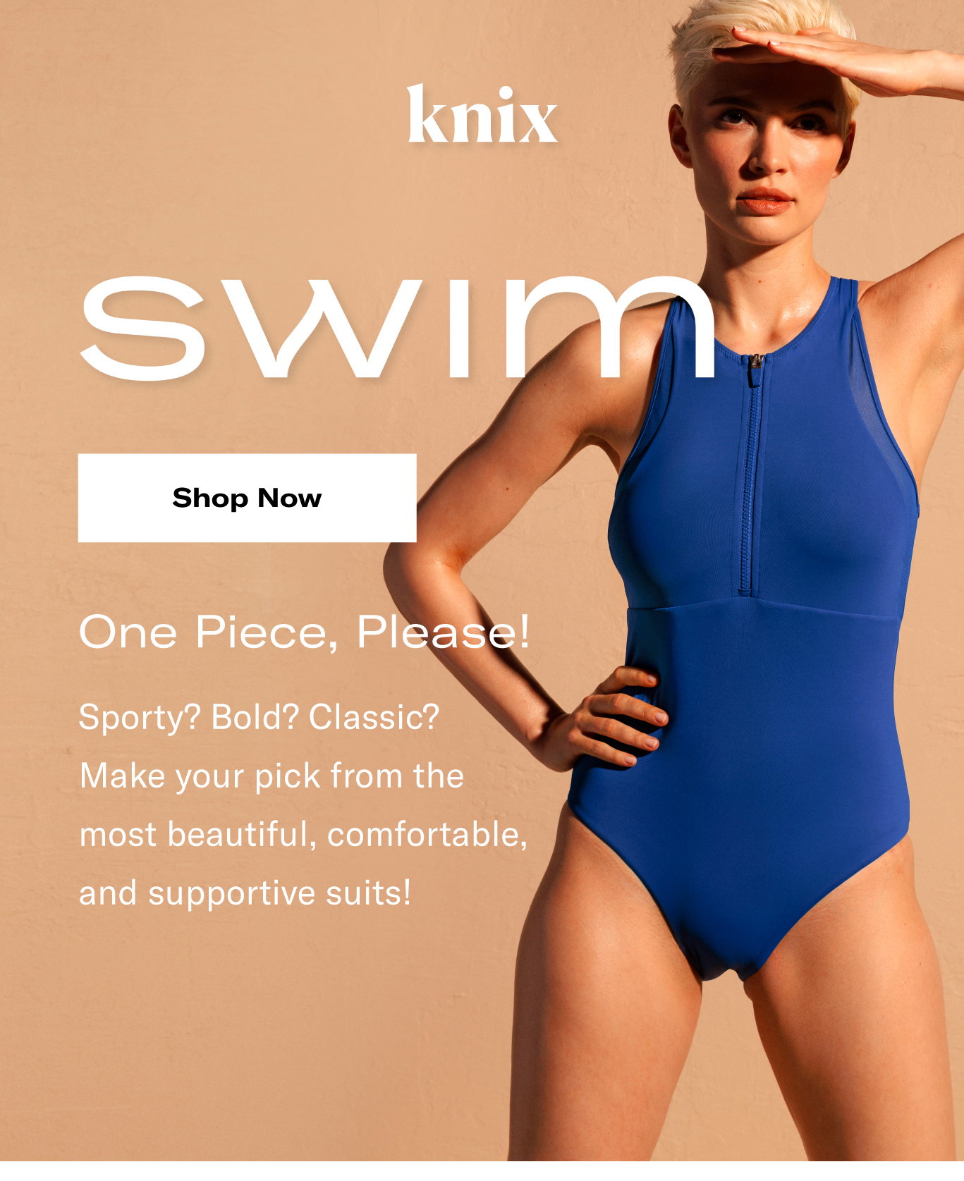 knix, Swim, Knix Leak Proof Sunset Wrap One Piece Size S