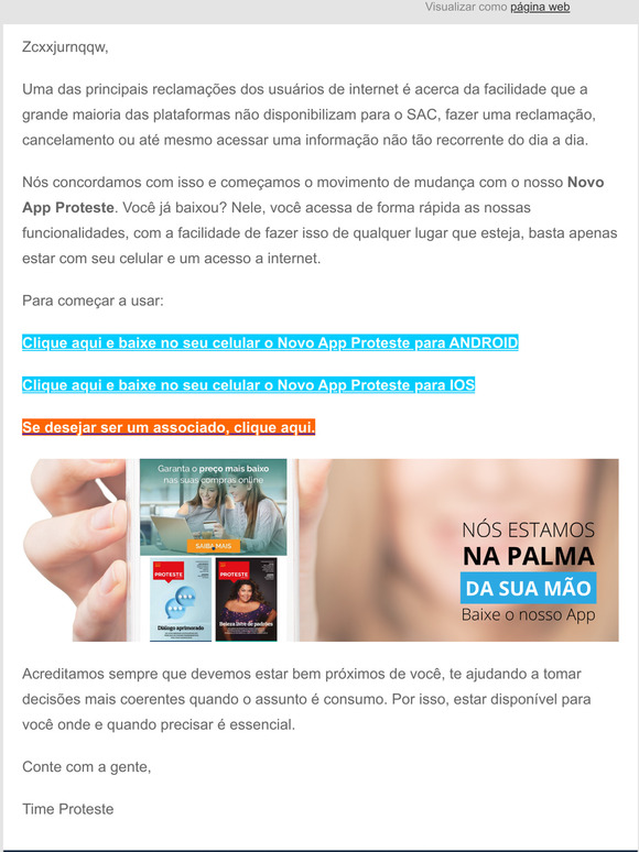 [Novo App Proteste] Faa sua reclamao pelo celular