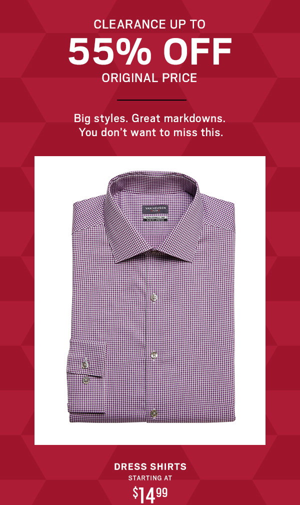 Shop $14.99 clearance dress shirts 