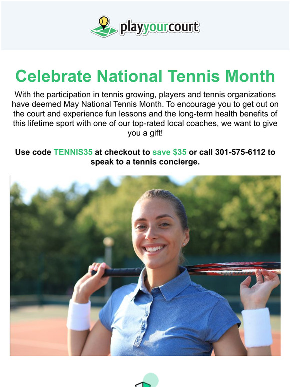 Play Your Court Here's a gift to celebrate National Tennis Month Milled