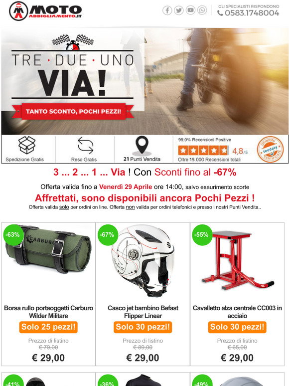 Motoabbigliamento IT: Solo 30 Pezzi: Borsa da sella zaino 29 / Tuta  Antiacqua 29 / Casco Modulare P/J 109 / Casco Integrale 59 e Tanto Altro |  Milled